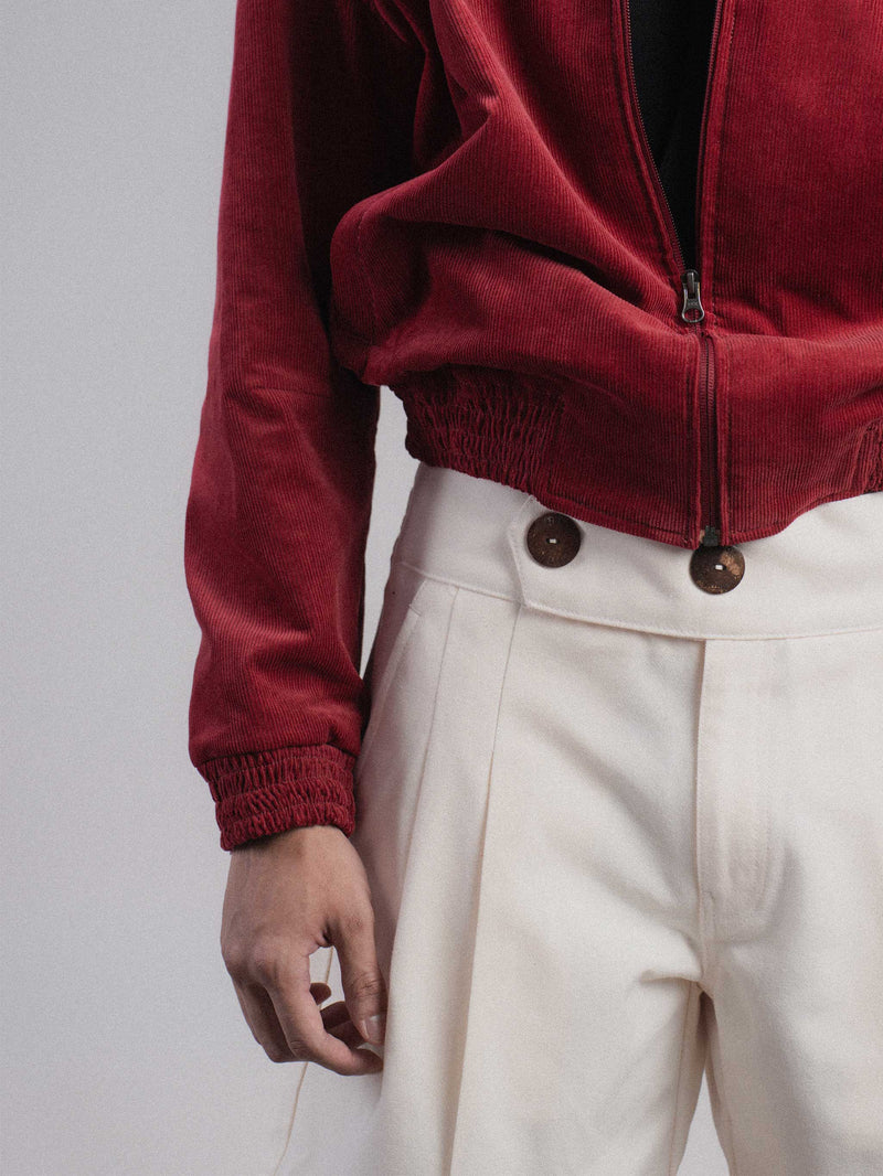 High-rise Pleated Shorts — alternate view