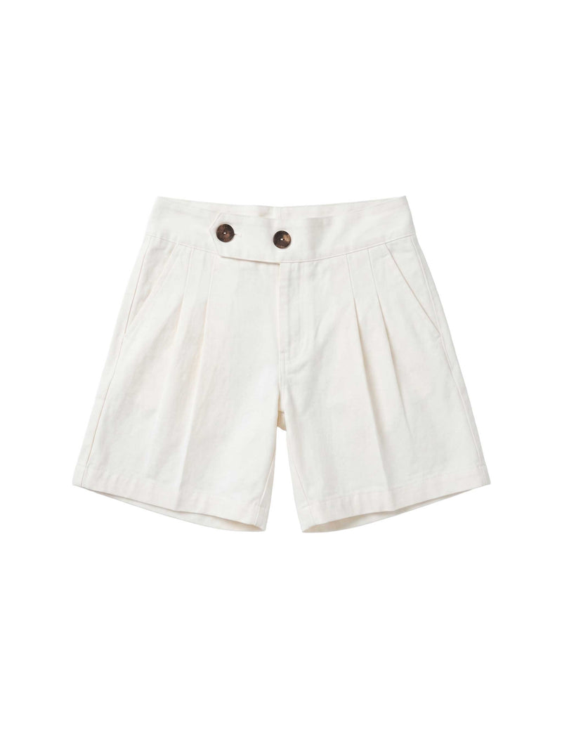 High-rise Pleated Shorts